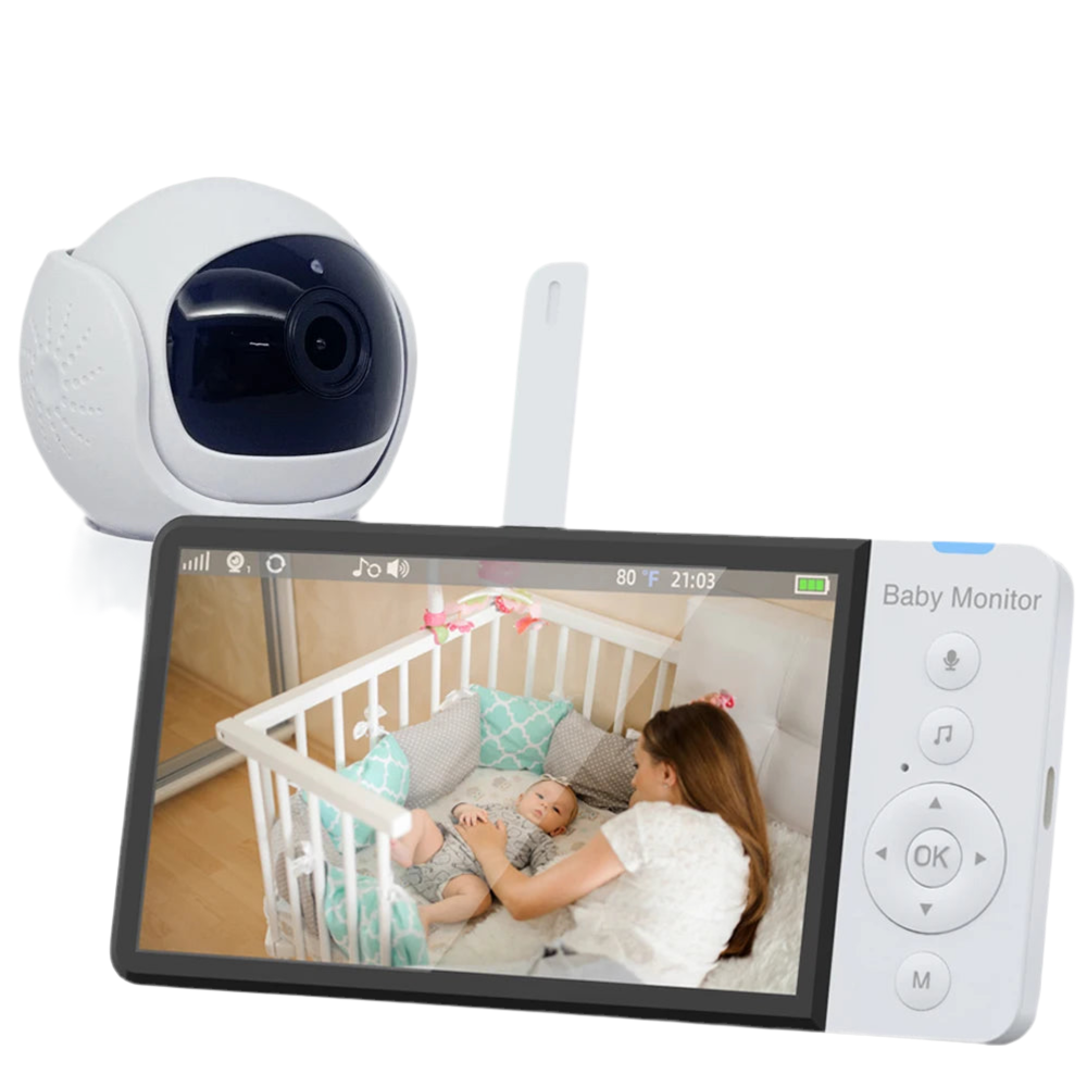 5-inch HD baby monitor with 1080P camera