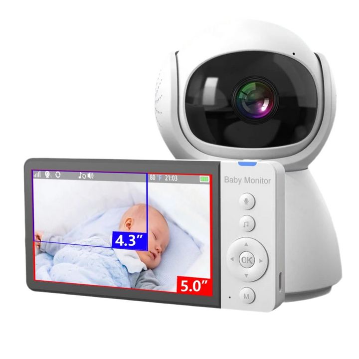 5-inch HD baby monitor with 1080P camera