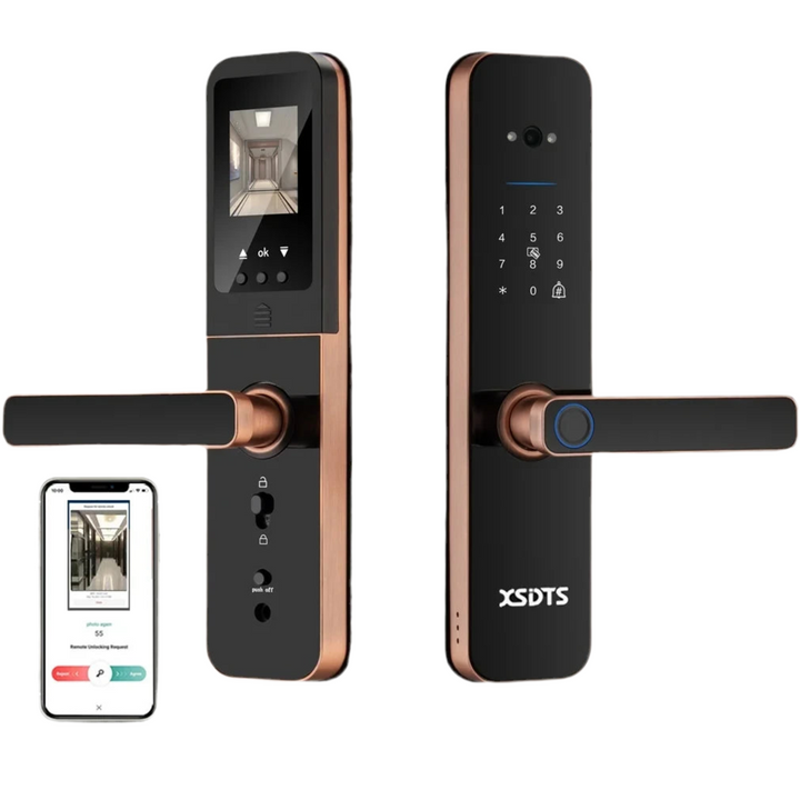 FHSKS Electronic Smart Door Lock with Fingerprint and Camera