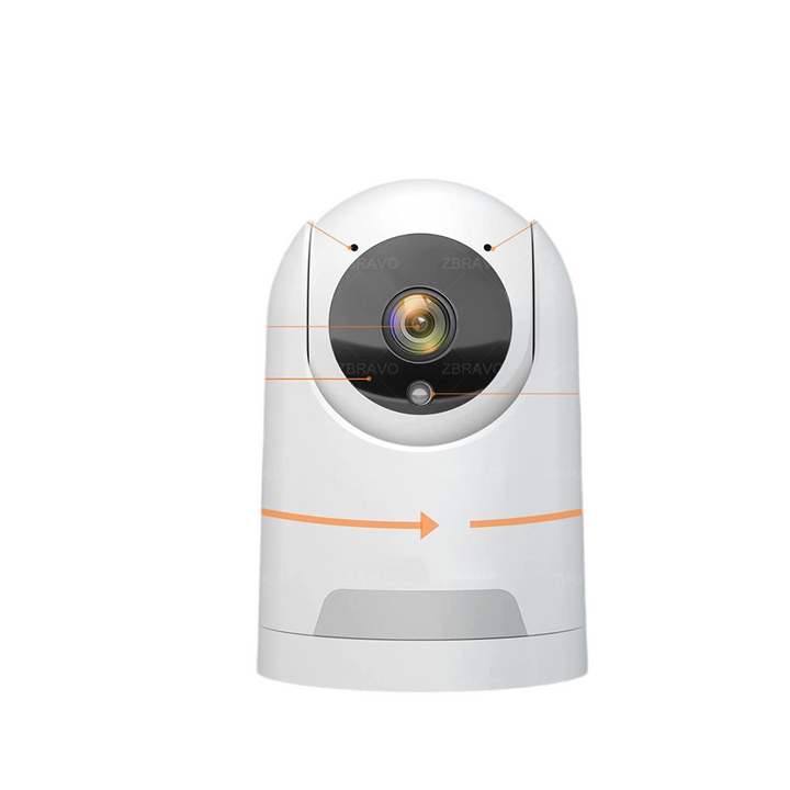 HONTUSEC ICSEE Mini WiFi Indoor Security Camera 4MP with Auto Tracking