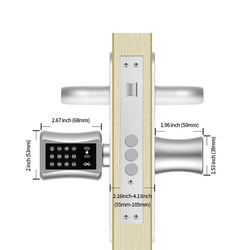 Wasserdichtes TTLock Bluetooth Zylinderschloss