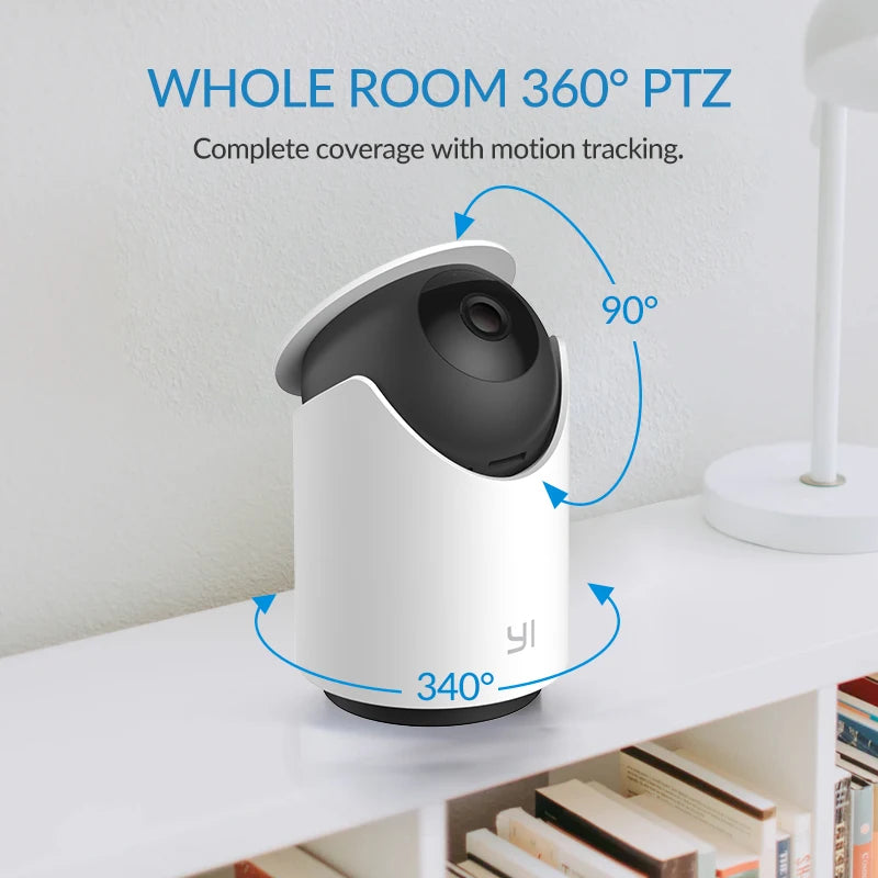 YI 1296P 3MP Dome U Surveillance Indoor Cam Pan&amp;Tilt IP CCTV Wifi Smart Home Pet Camera Security Protection with Auto Tracking