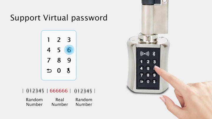 Wasserdichtes TTLock Bluetooth Zylinderschloss