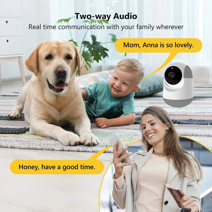 HD 1080P Wireless IP WiFi Camera Smart Home CCTV 360 PTZ Surveillance Cam Security Protection Indoor Baby Pet Elder Camera