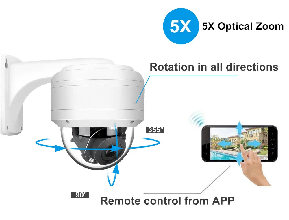 Anpviz 4K 8MP PoE IP PTZ surveillance camera