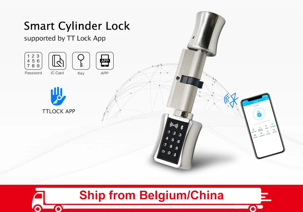 Wasserdichtes TTLock Bluetooth Zylinderschloss