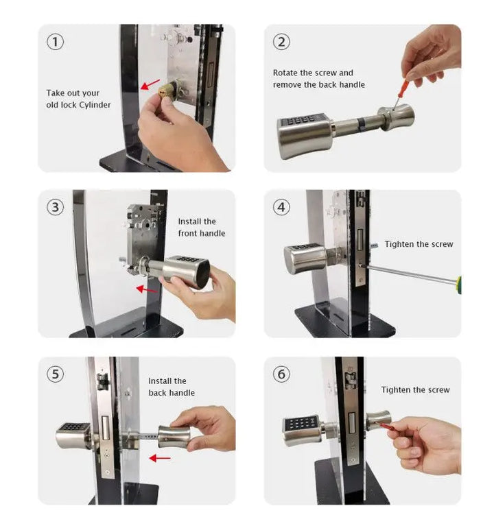 Wasserdichtes TTLock Bluetooth Zylinderschloss