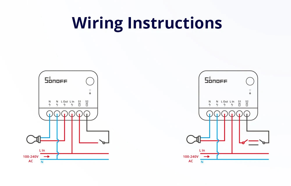 SONOFF MINIR4M Matter MINIR4 Wifi Smart Switch Mini Home Automation Module Local Connection For Alexa Google Home SmartThings