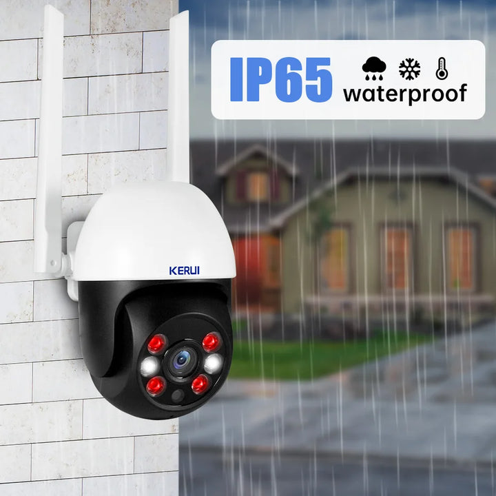 KERUI 3MP 5MP PTZ WiFi IP caméra sans fil Tuya caméra de sécurité extérieure intelligente CCTV Surveillance vidéo en espagne Local