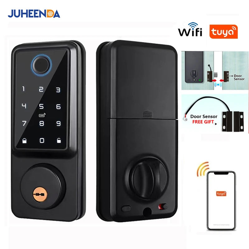 WiFi Smart Door Lock with Fingerprint Sensor and PIN Code*