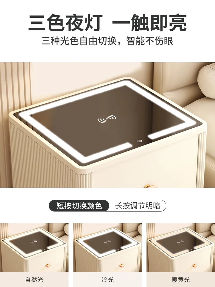 Safe integrated cabinet home anti-theft bedside table safe smart fingerprint password cabinet