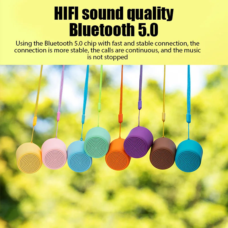 Original Bluetooth Speaker Portable Outdoor Loudspeaker Wireless Mini Column 3D Stereo Music Surround Bass Box Mic