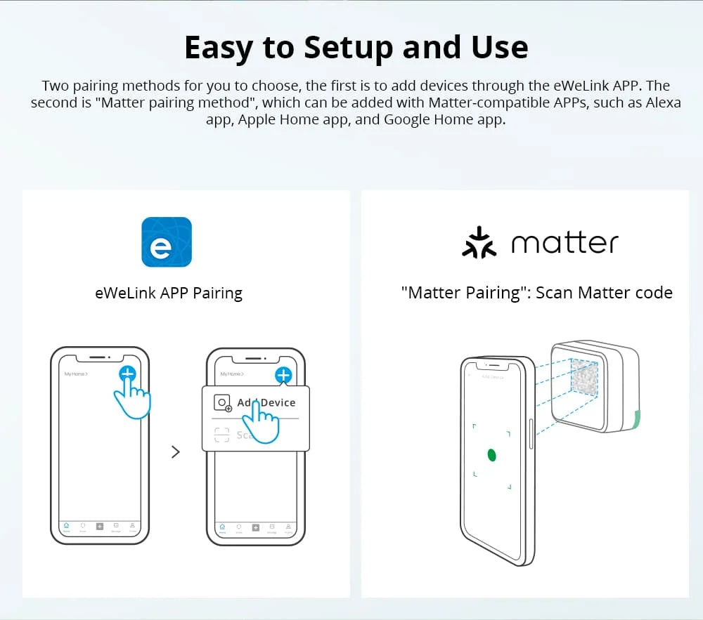 SONOFF MINIR4M Matter MINIR4 Wifi Smart Switch Mini Home Automation Module Local Connection For Alexa Google Home SmartThings