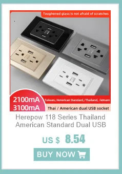 Herepow Automatic Pop Up Socket EU FR UK US Universal Standard Plug Adapter Type-c USB Bluetooth Audio Lift Smart Home Appliance