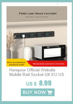 Herepow Automatic Pop Up Socket EU FR UK US Universal Standard Plug Adapter Type-c USB Bluetooth Audio Lift Smart Home Appliance