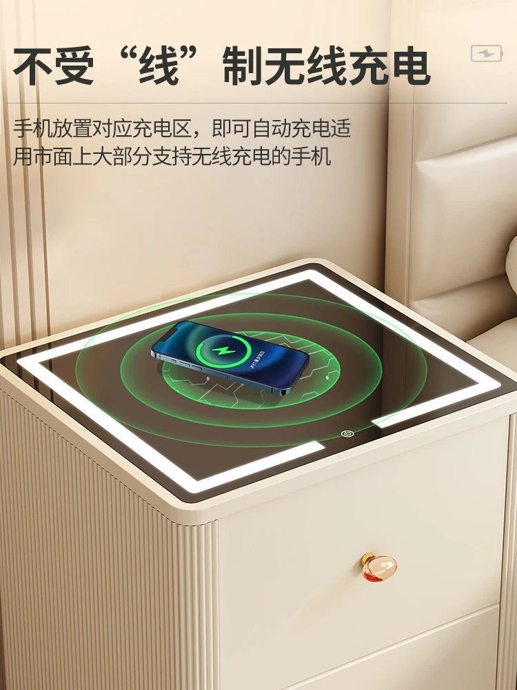 Safe integrated cabinet home anti-theft bedside table safe smart fingerprint password cabinet