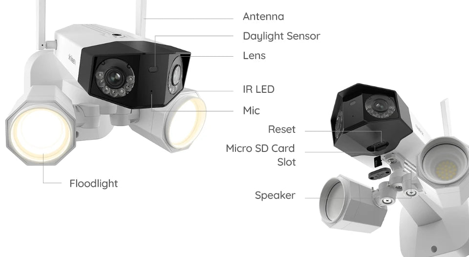 Caméra de sécurité 4K à double objectif PoE Reolink Duo 2 