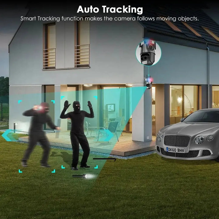 4K 8MP Dual-Lens AI Auto-Tracking