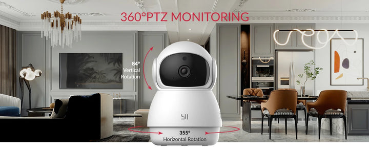 YI Camera 2K Dome Wifi Surveillance Camera Pan&amp;Tilt IP CCTV Smart Home Baby Pet Monitor Security Protection Auto Tracking