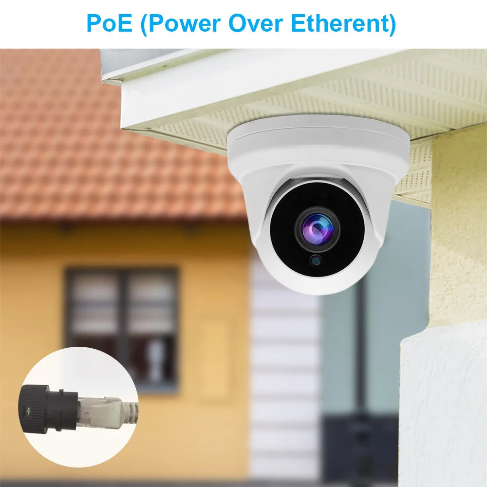 Anpviz 8MP POE IP Camera Outdoor Security 4K Video Surveillance Turret Camera Motion Detection P2P View Danale APP Built-in Mic