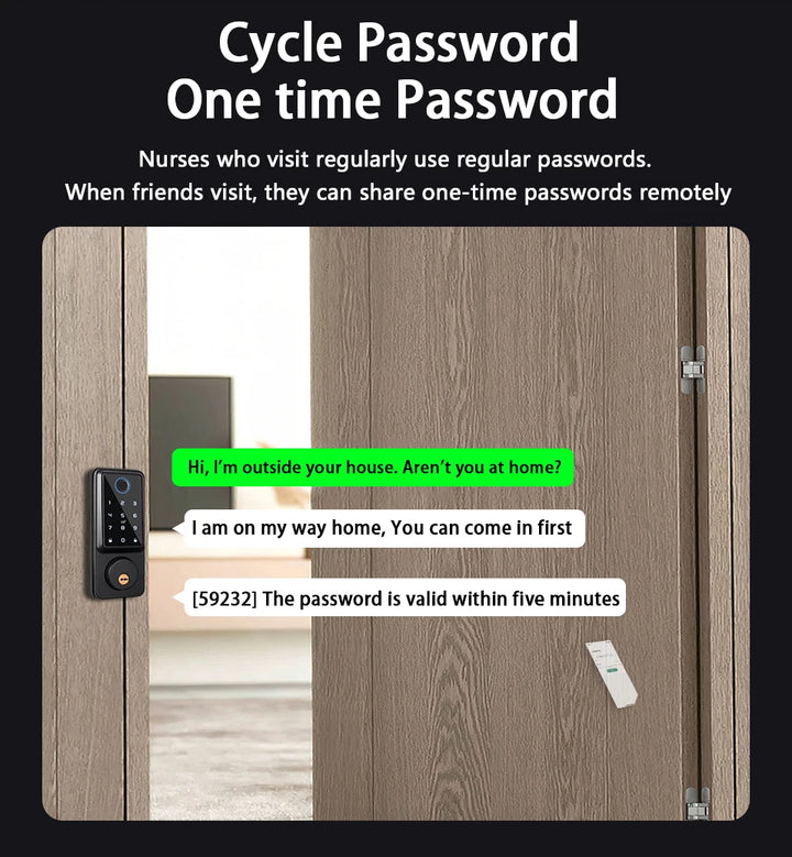 WiFi Smart Door Lock with Fingerprint Sensor and PIN Code*