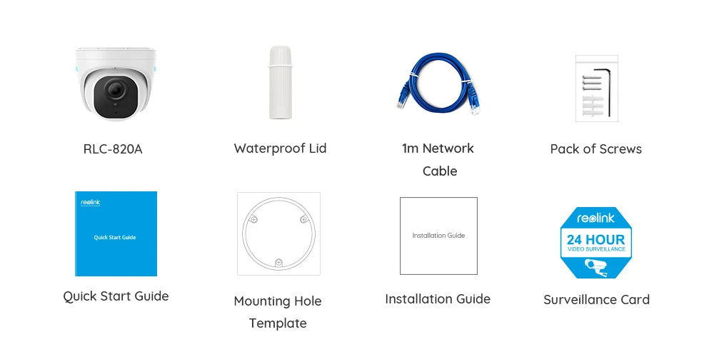 Caméra IP extérieure Reolink 8MP – Reconditionnée