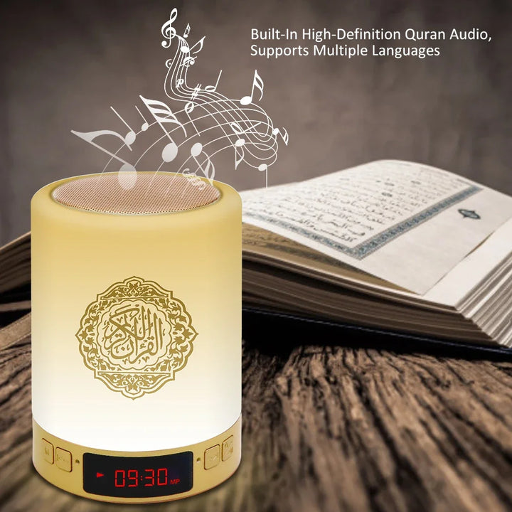 Soundage AZAN Islamic Quran Speaker Night light mp3 APP control Coran Player Quran lamp with 16G memory card veilleuse coranique