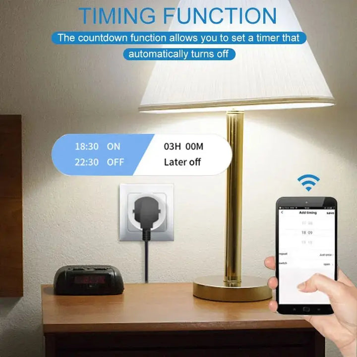 Smart WLAN Steckdose EU 16A/20A mit Energiemonitoring