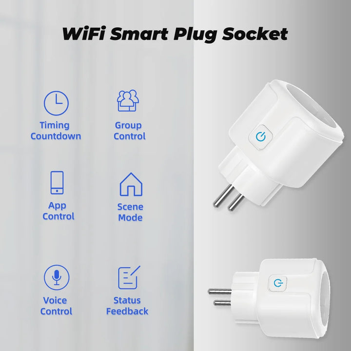 Smart WLAN Steckdose EU 16A/20A mit Energiemonitoring