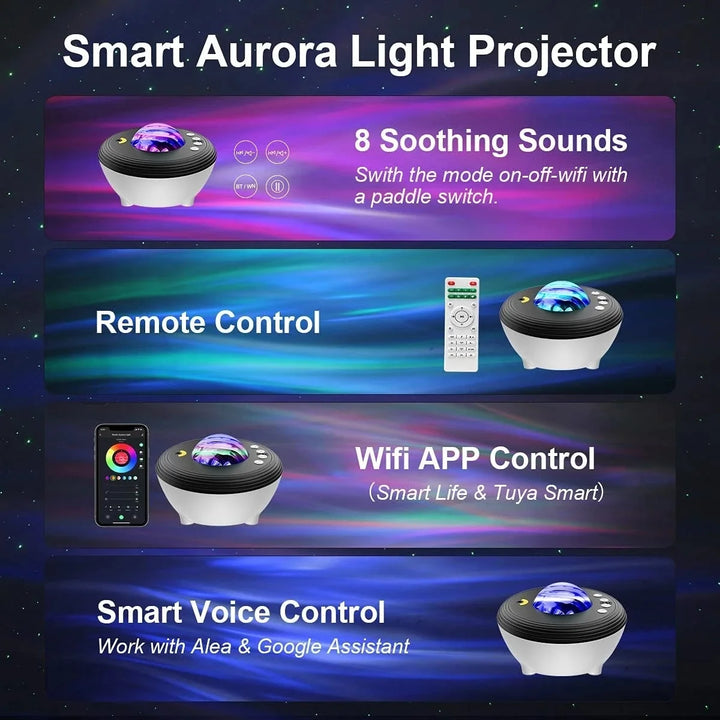 Aurora Star Light Galaxy Projektor für Schlafzimmer