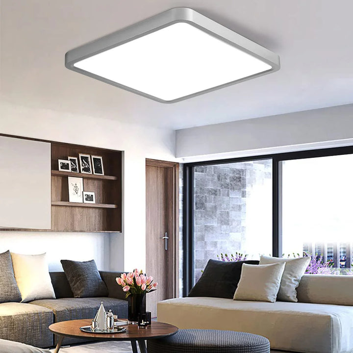 Square 0.9inch LED Ceiling Light 36w24wTuya Smart Remote/App Voice Control Alexa/Google Control Large Ceiling Lights Living Room