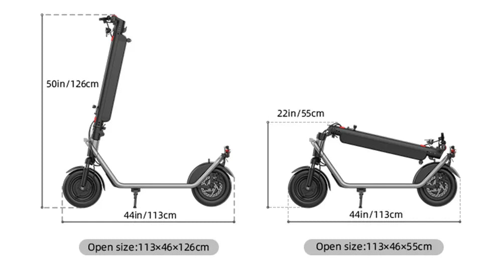 HX 13AH Electric Scooter Powerfull 450W 35KM/H Foldable Electric Kick E Scooter 10 Inch Smart Escooter for Adults