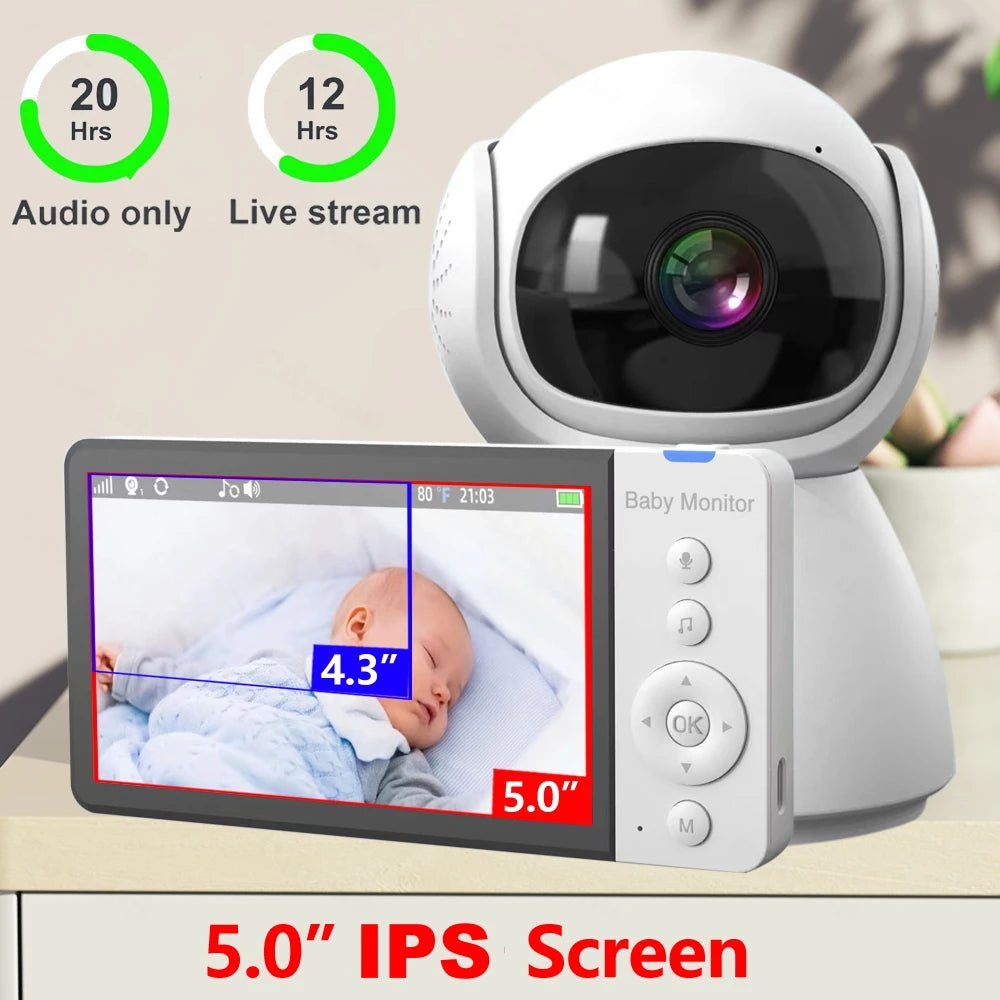 5-inch digital baby monitor