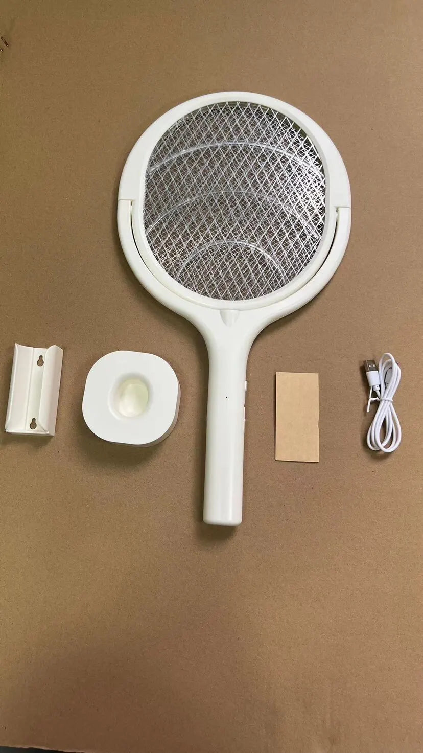 5 In 1 Fast Charging Racket Kill Fly Bug Safety Insulated Battery Powered Lamp ABS Adjustable Electric Mosquito Swatter