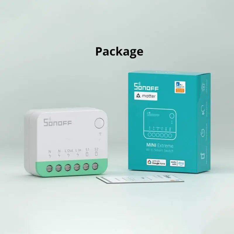 SONOFF MINIR4M Matter MINIR4 Wifi Smart Switch Mini Home Automation Module Local Connection For Alexa Google Home SmartThings