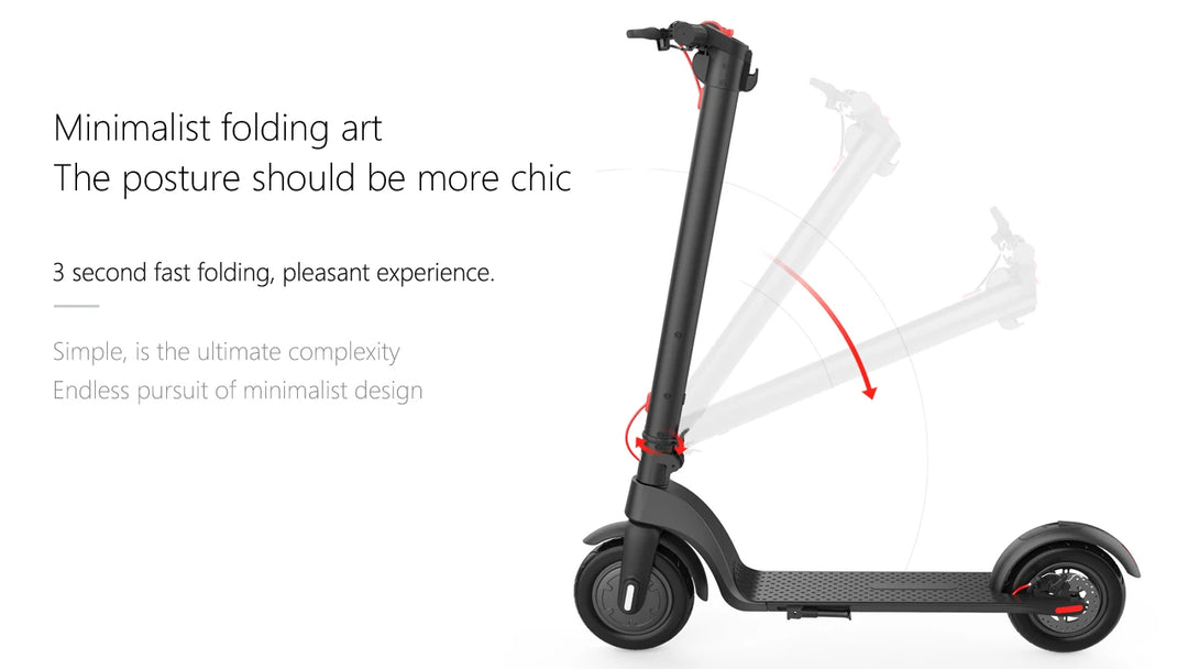 HX 5AH Electric Scooter 350W 25KM/H Foldable Electric Kick Scooter 10 Inch Smart Escooter for Adults 2024 E Scooters