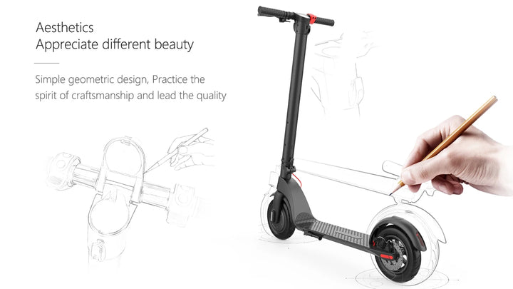 HX 5AH Electric Scooter 350W 25KM/H Foldable Electric Kick Scooter 10 Inch Smart Escooter for Adults 2024 E Scooters