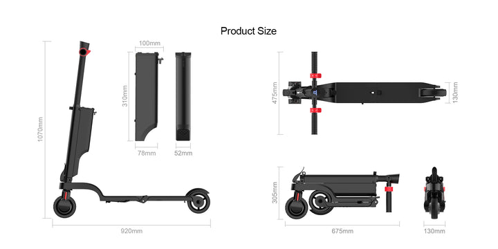 HX 7.5AH Electric E Scooter 350W 25KM/H Foldable Electric Kick Scooter Scooters 5.5 Inch Smart Escooter for Adults