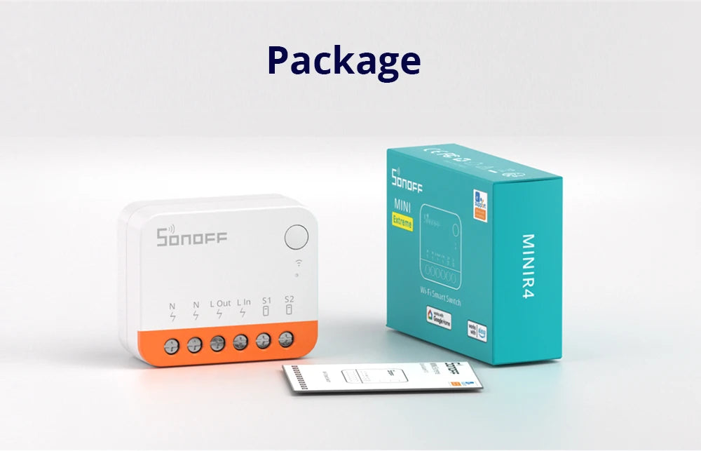 SONOFF MINIR4M Matter MINIR4 Wifi Smart Switch Mini Home Automation Module Local Connection For Alexa Google Home SmartThings