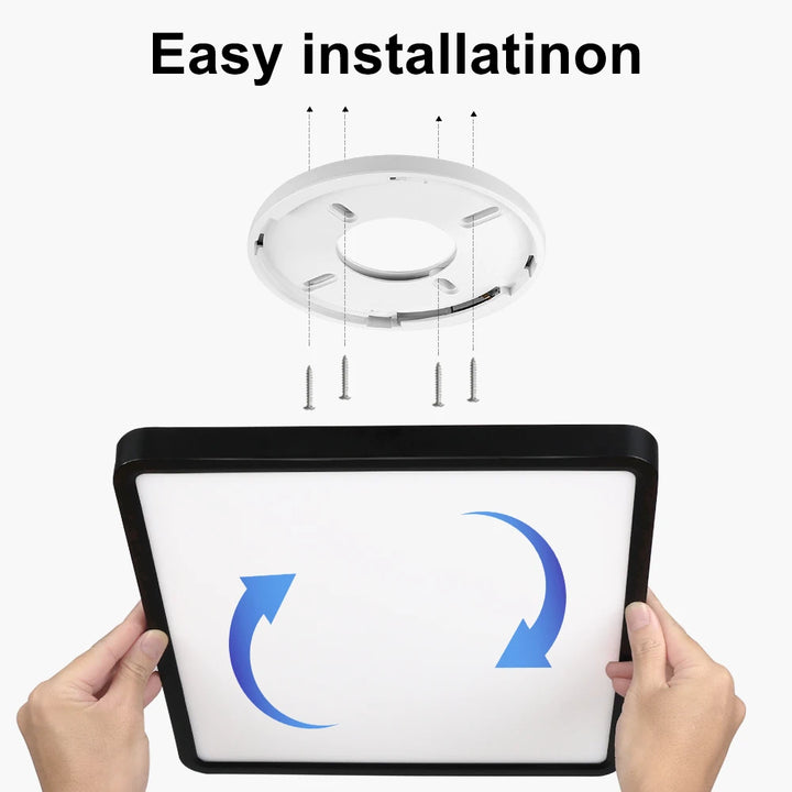 Square 0.9inch LED Ceiling Light 36w24wTuya Smart Remote/App Voice Control Alexa/Google Control Large Ceiling Lights Living Room