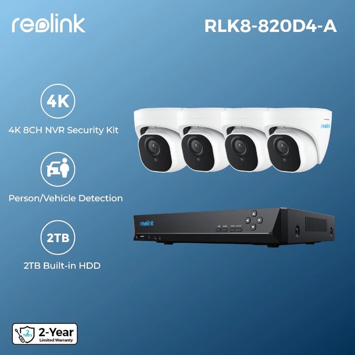 Reolink 8-Kanal 4K Überwachungskamera Set