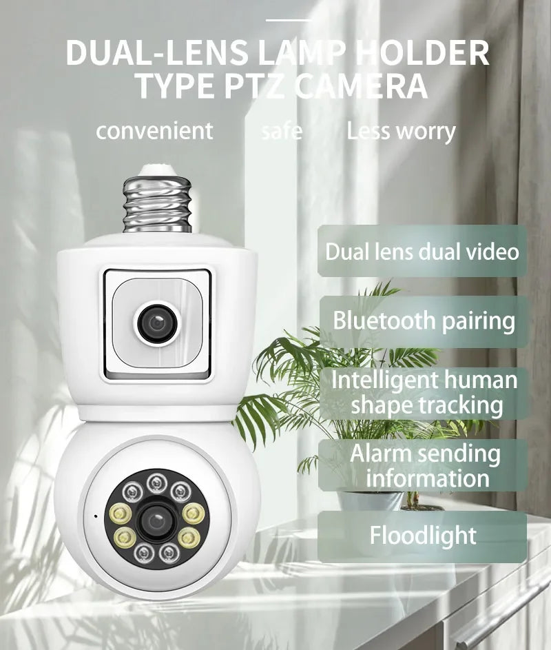 ICSEE 4K 8MP E27 WiFi Kamera