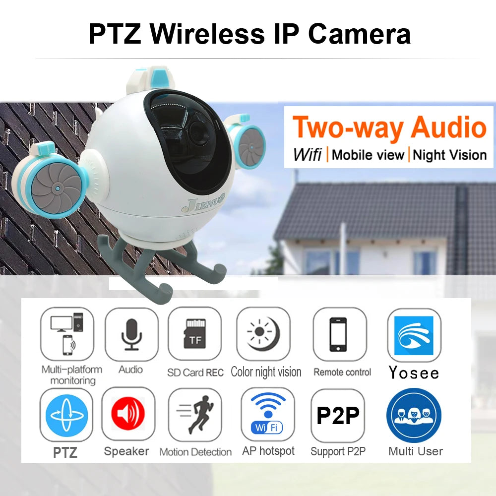 Wireless Baby Monitor Camera IP PTZ