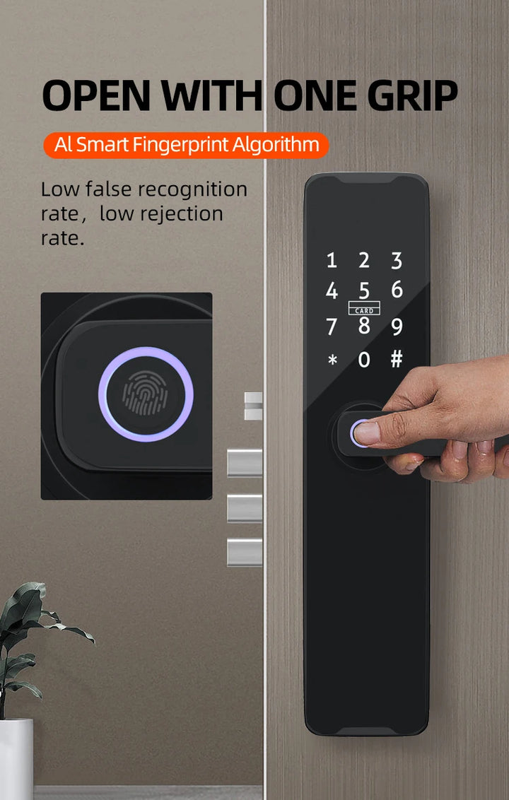 Electronic Smart Door Lock with Fingerprint and Password