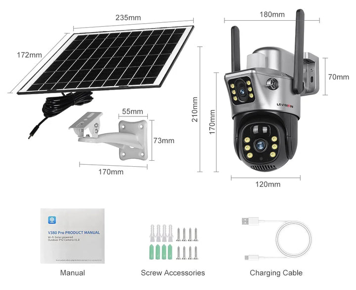 LS VISION 4K 8MP Solarkamera