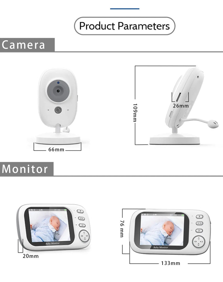 3.5" Video Baby Monitor