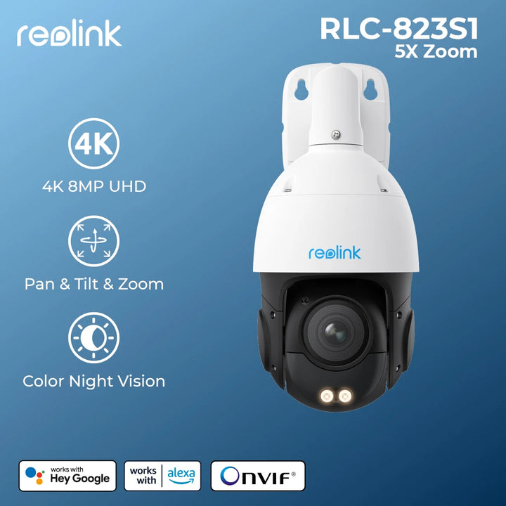 Reolink 4K 8MP Dome PoE Überwachungskamera mit 5X Zoom und Auto-Tracking