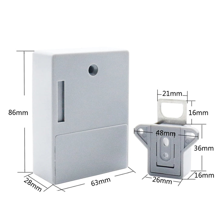 Smart electronic lock mobile NFC induction door lock IC card invisible drawer lock cabinet door lock cabling free