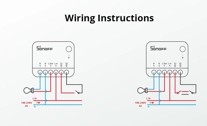 SONOFF MINIR4M Matter MINIR4 Wifi Smart Switch Mini Home Automation Module Local Connection For Alexa Google Home SmartThings