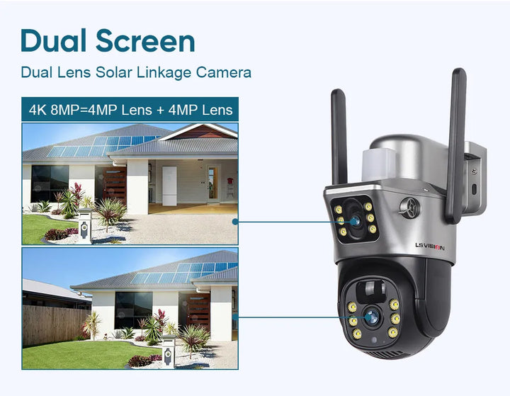 LS VISION 4K 8MP Solarkamera